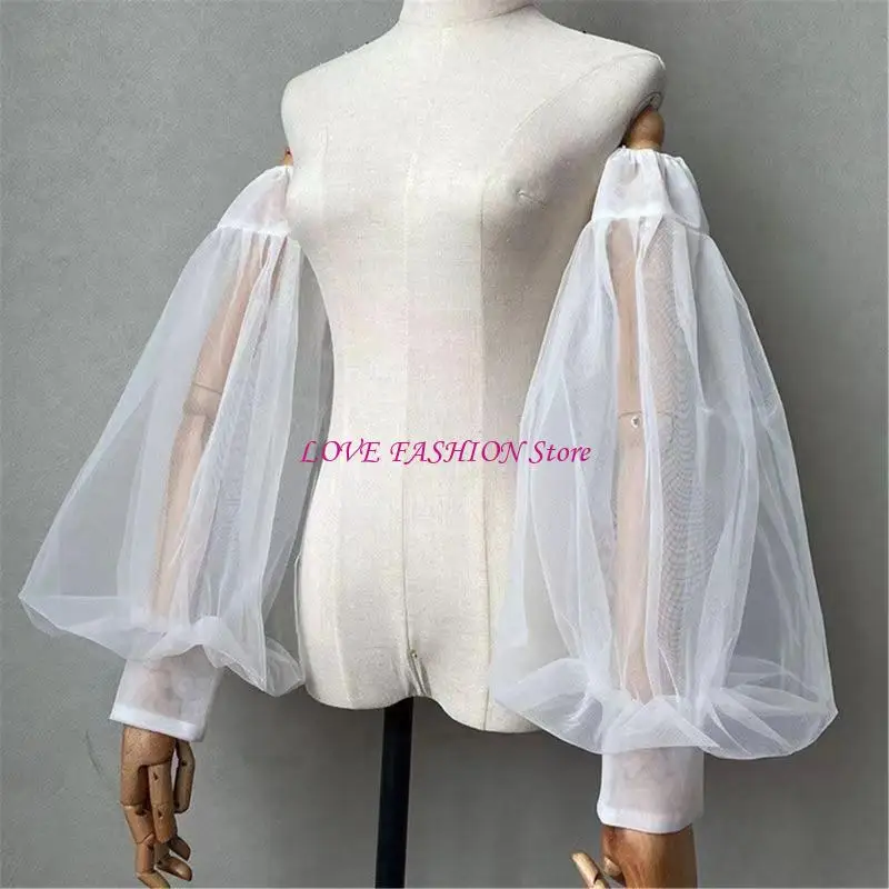 الأكمام ذراع الزفاف التنفس قمادة خفيفة الوزن للعرائس مريحة تناسب Y166