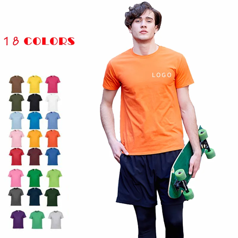 NO LOGO Price 100% Cotton T-Shirt Tops Tee Men Customized Print Your Own Design Brand Unisex Lovers Short sleeve Summer T Shirts