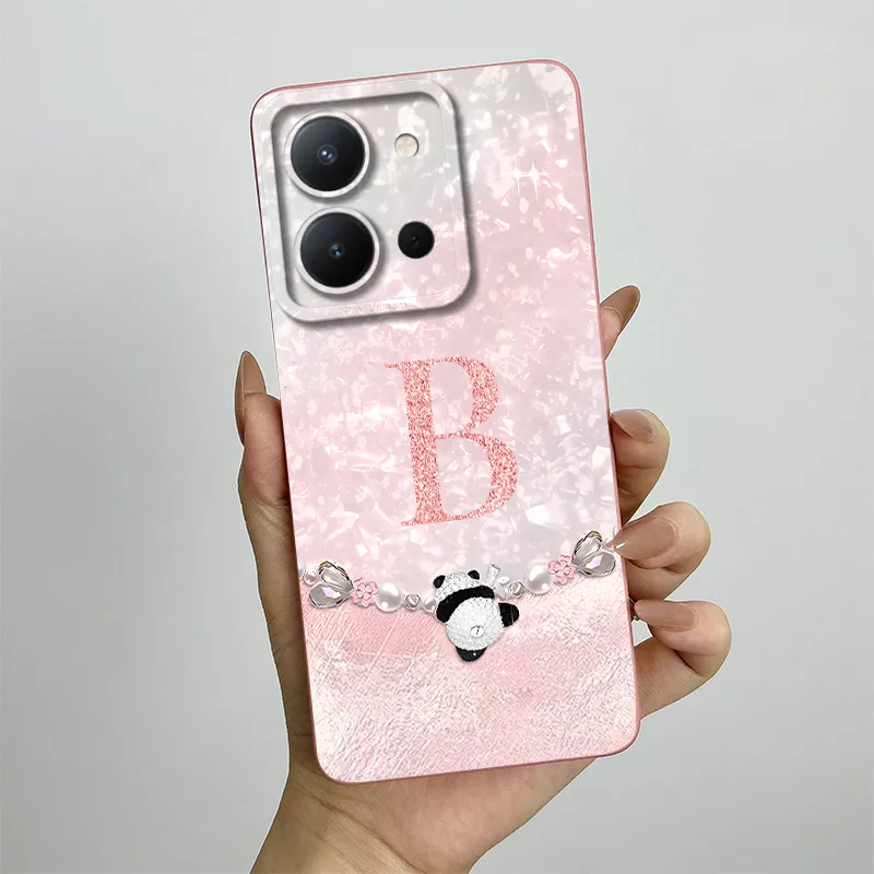 Case For Vivo Y36 4G 5G Fashion Crown Letters Soft Liquid Silicone Full Protection Phone Back Cover For Vivo Y 36 VivoY36 Bumper