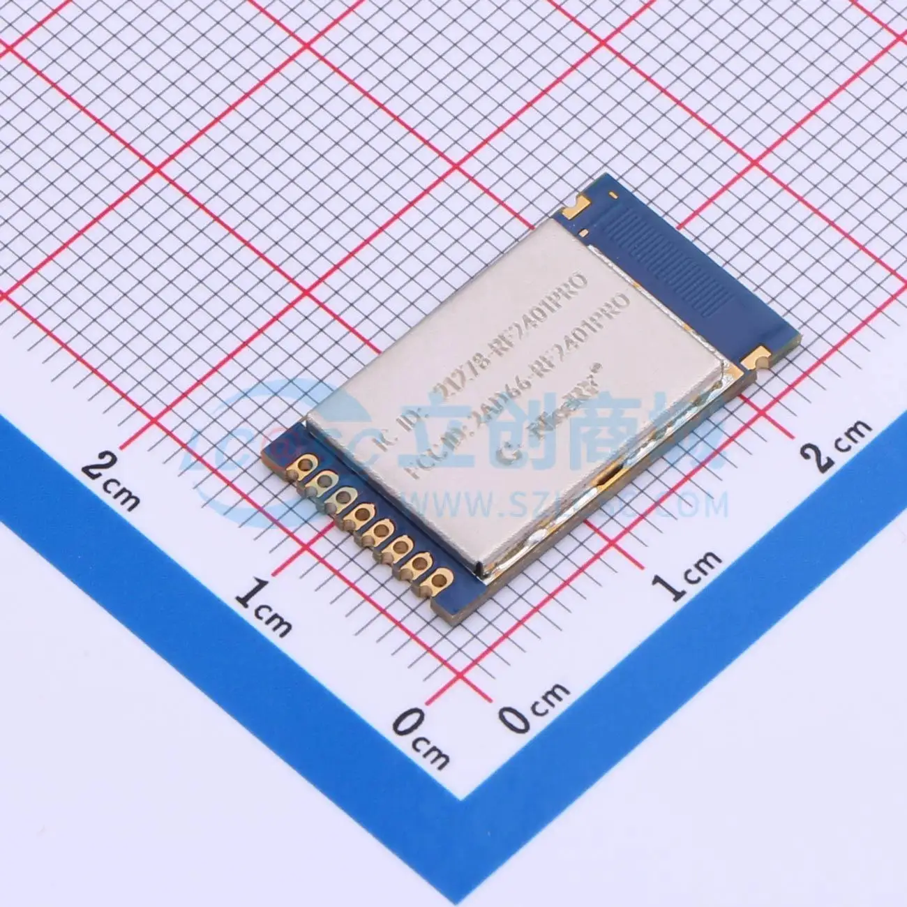 2pcs RF2401PRO SMD 22.6x12.9mm transceiver GFSK 0dBm RF Wireless Communication Module for Smart Home System