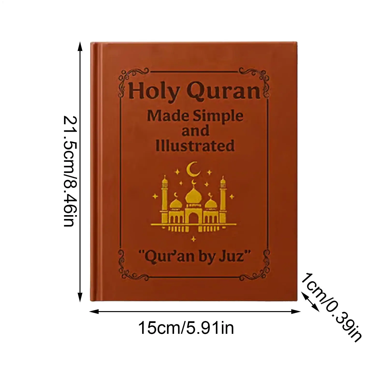 Libros religiosos para adultos El Corán hizo un simple: guía devocional de estudio para principiantes con explicación fácil de Tafsir ilustrado