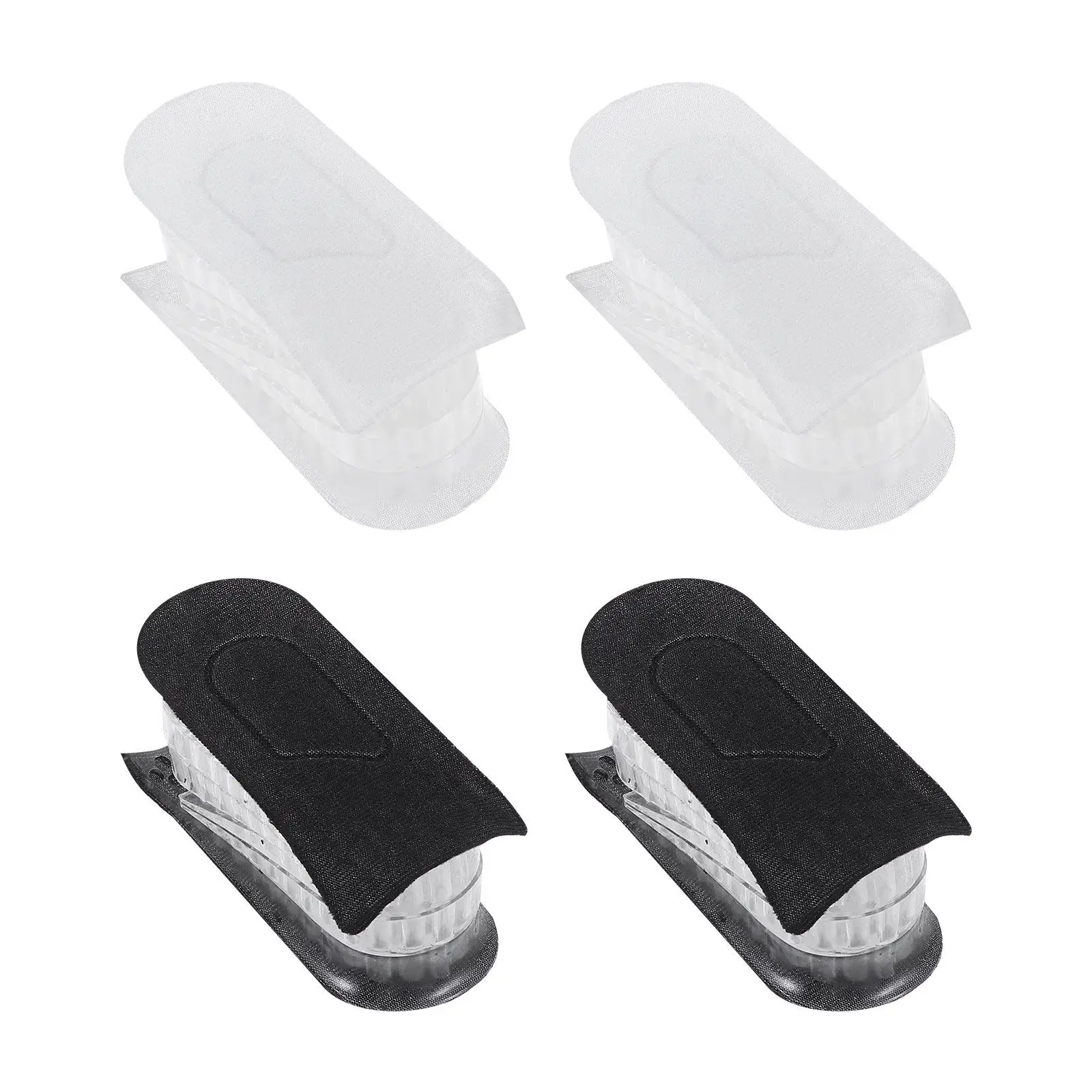 

2 пары регулируемых силиконовых вставок для увеличения роста, невидимые комфортные подпяточники для женщин, коррекция дисперсии высоты ног