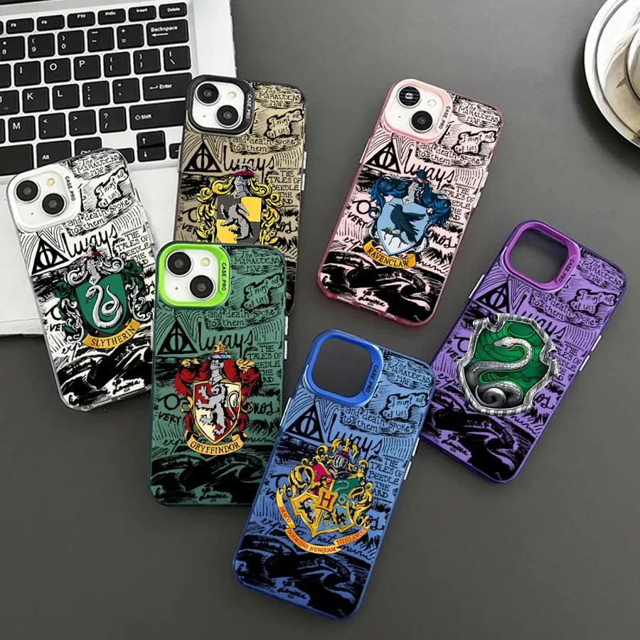 Potters Wand Art Harries Logo Phone Case for iPhone 15 16 Pro 14 Pro Max 14 13 12 11 XS X XR Plus Shockproof Mobile Soft case