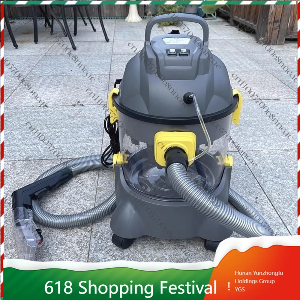 1400W Portable Cleaning Machine for Car Interiors Multi-Functional Curtains Carpets Sofas Mattresses Vacuuming and Steam Cleanin