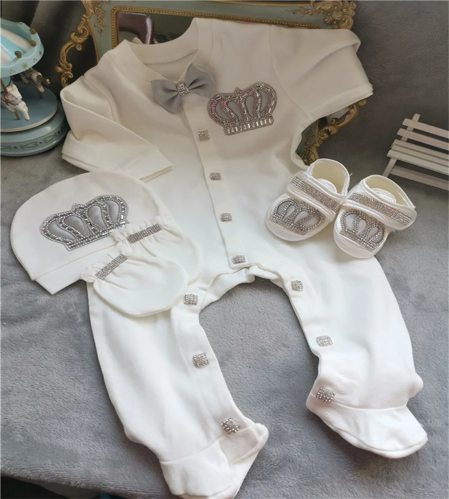 

Newborn Baby Boy Outfits Set Kids Clothing Real Cotton Infant Care Products Body Suit Shirt Pants Hat 5 Pieces Origin Turkey