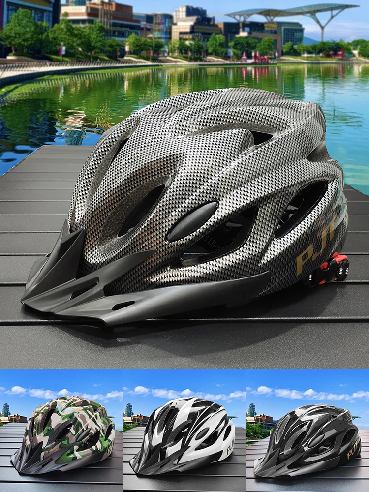 AliExpress PJT PMT Lightweight Cycling Helmet Comfort Lining Hollow Riding Safety Head Protection Bicycle MTB