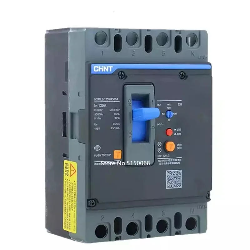 CHINT ELCB RCBO 63A-630A Leakage Protection Circuit Breaker NXMLE NSX100 NSX100N NSX160 NSX160N 63A 100A 125A 250A 350A 630A