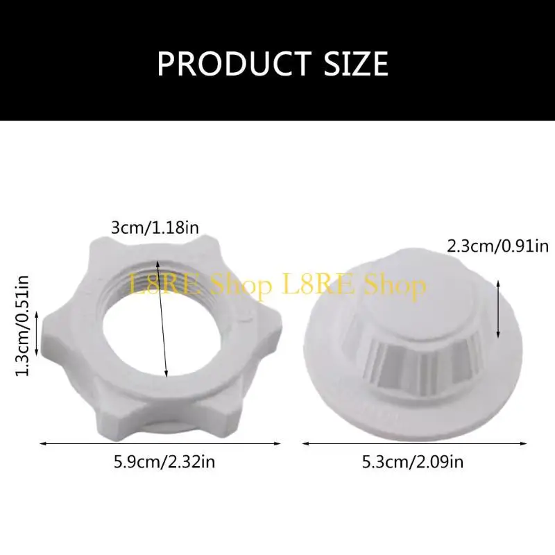 L8RE 1 세트 플로어 팬베이스 고정 너트 ABS 텍스처 질감 품질베이스 잠금 너트 팬을위한 너트