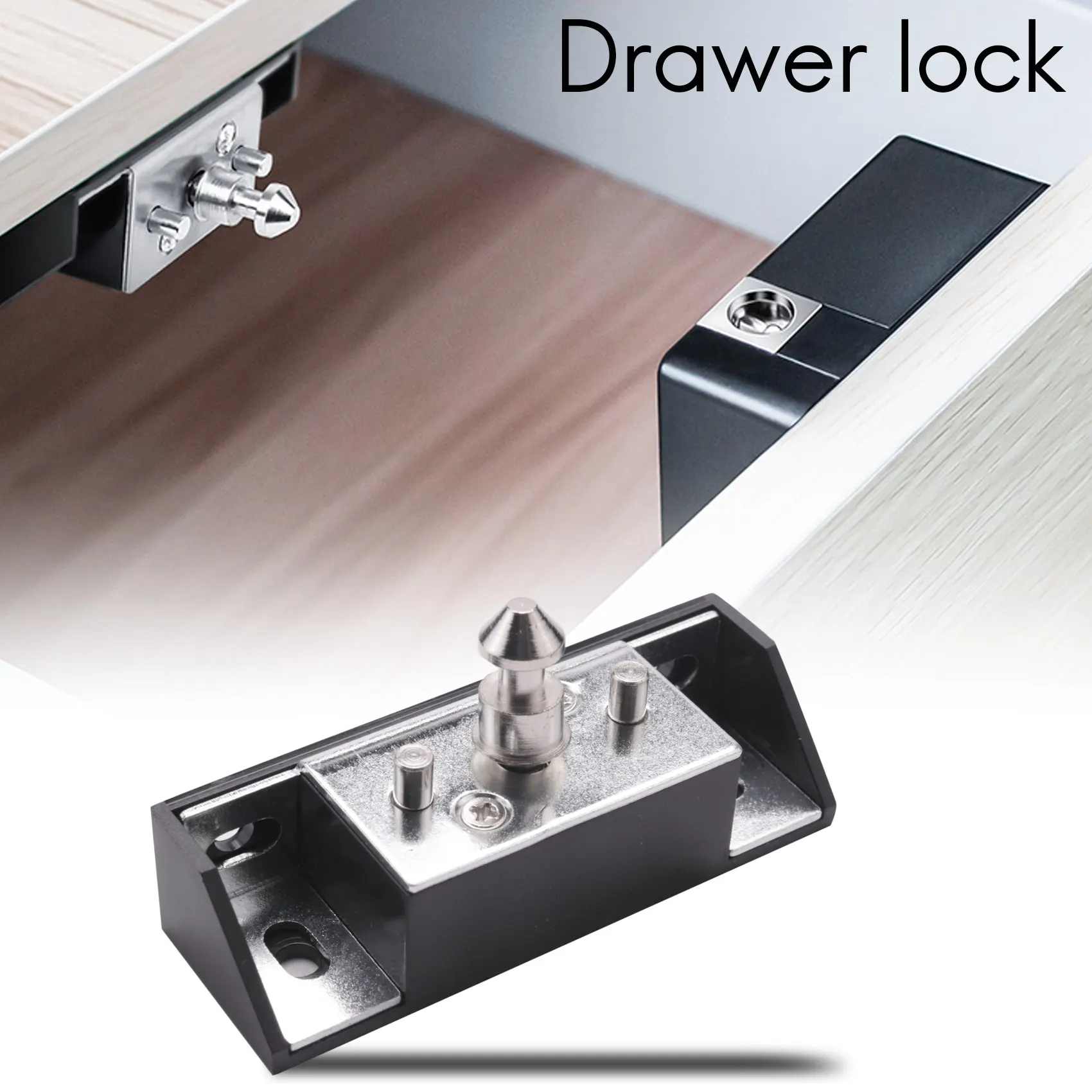 AA08-Smart Electronic RFID Cabinet Lock No Hole Easy Installation Furniture Locker Wardrobe Shoe Cabinet Drawer Door Lock With T