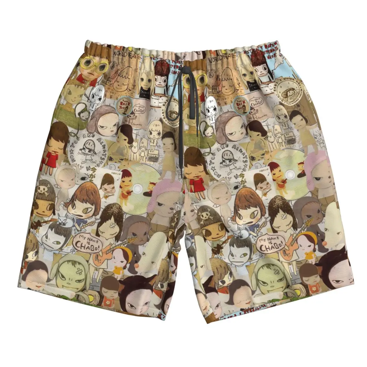 

Yoshitomo Nara Trunks Beach Board Shorts Casual Quick Dry Swimming Summer Men Pants