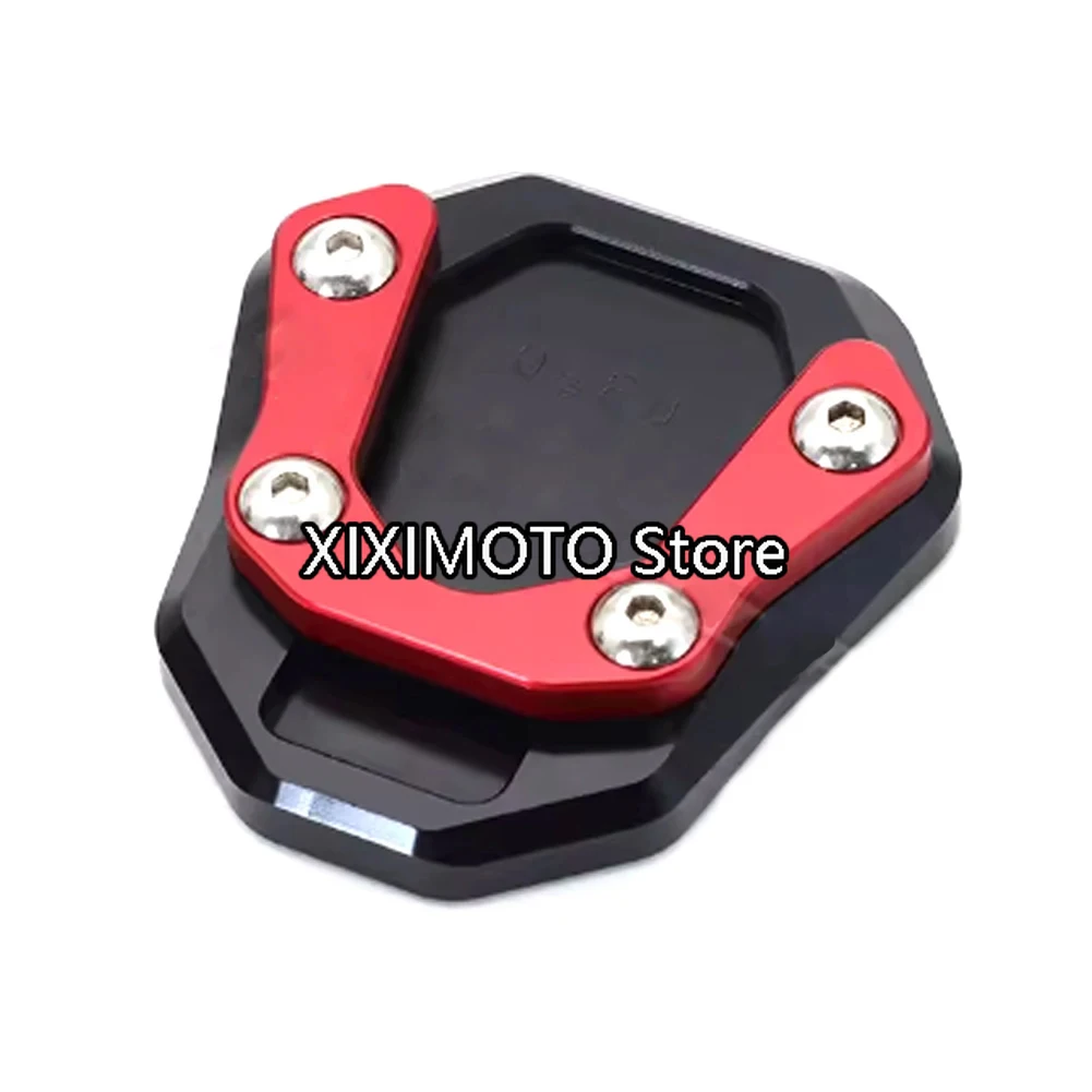 Per QJMOTOR QJ650 SVT650 Moto Cavalletto Cavalletto Laterale Pad di Estensione Piede Allargare Piastra di Supporto Laterale Ingranditore Piastra di Estensione