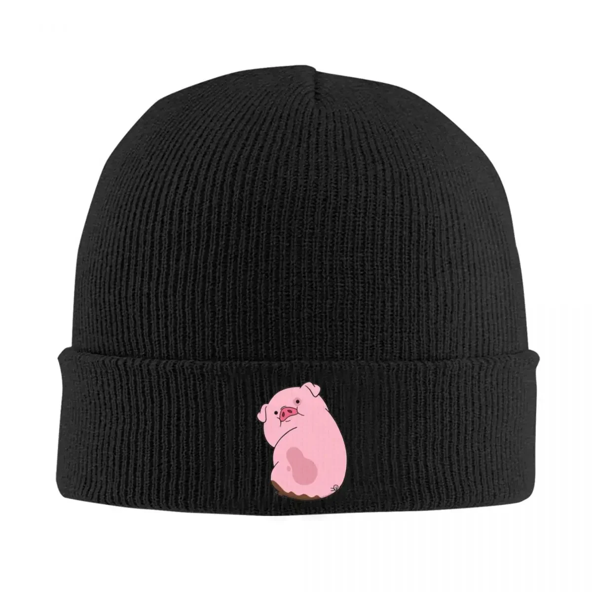 Cute Pig Similar To Waddles From Gravitys Falls Bonnet Hats Beanie Hats Knitted Hat Winter Fashion Men Women Gym Warm Soft Caps