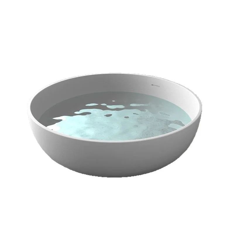 Exclusive large round artificial stone bathtub, other ordinary bathtubs for double setting