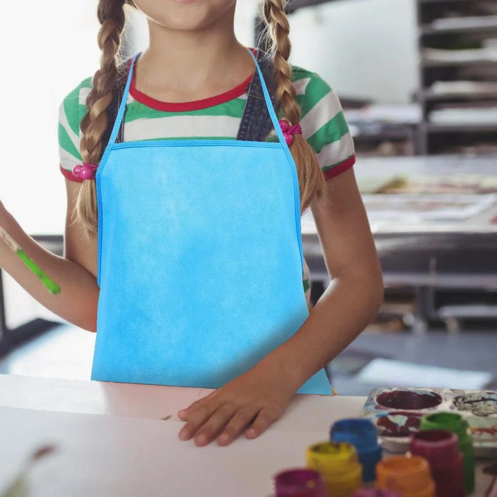

12Pcs 's Disposable Painting Aprons Soft Non-Woven Fabric Comfortable Protective Aprons for Baking Cooking Craft
