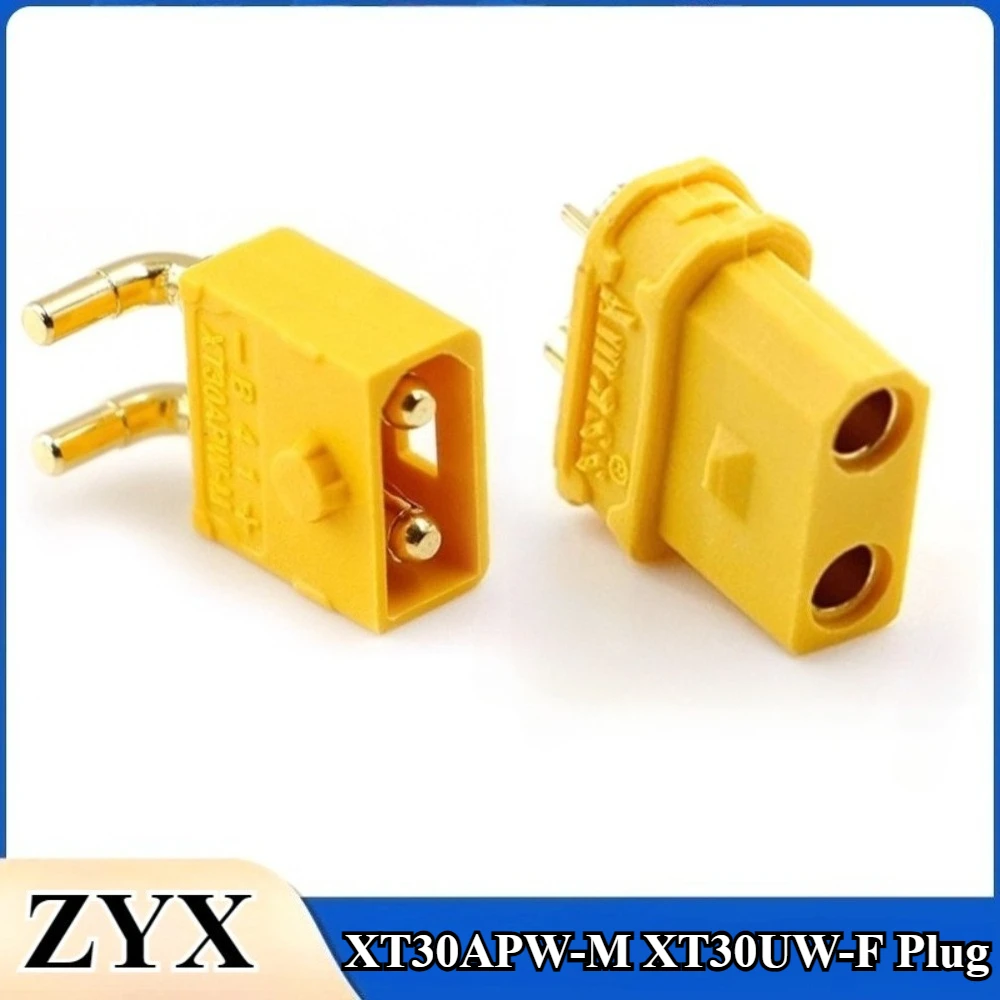 

XT30APW-M XT30UW-F Male Female Waterproof Buckle Power Battery Safety Gold-plated Plug for RC Lipo Battery Motor Drone Cars Plug