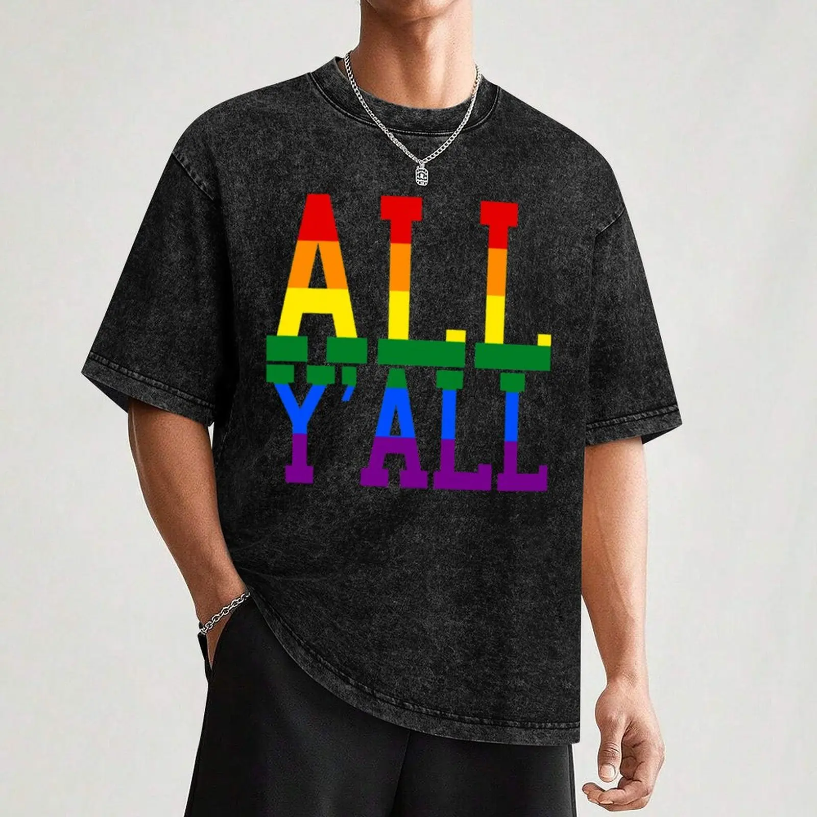 All Y'All Pride T-Shirt Big and Tall Short Sleeve Tee