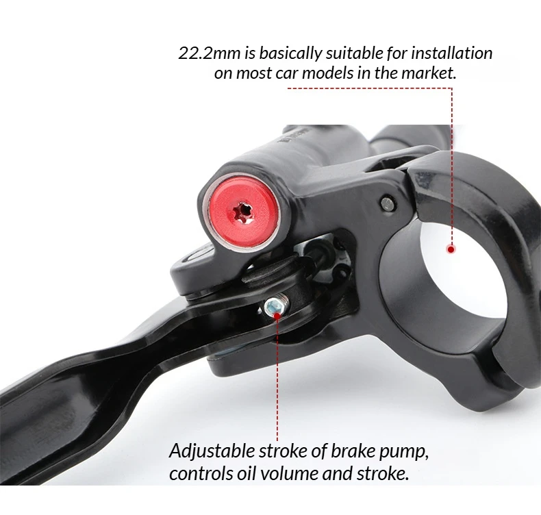 MEROCA M4 4-Kolben Hydraulisches Scheibenbremsen-Set Mountainbike Vorne 800/Hinten 1400mm 160mm Rotor MTB Fahrrad-Bremszange – Detail 16
