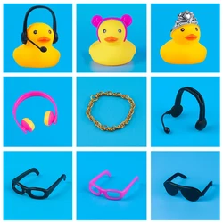Rubber Duck Accessories Mini Dolls Accessories Bulk Mini Sunglasses Min Necklace scarf Min Swim Ring