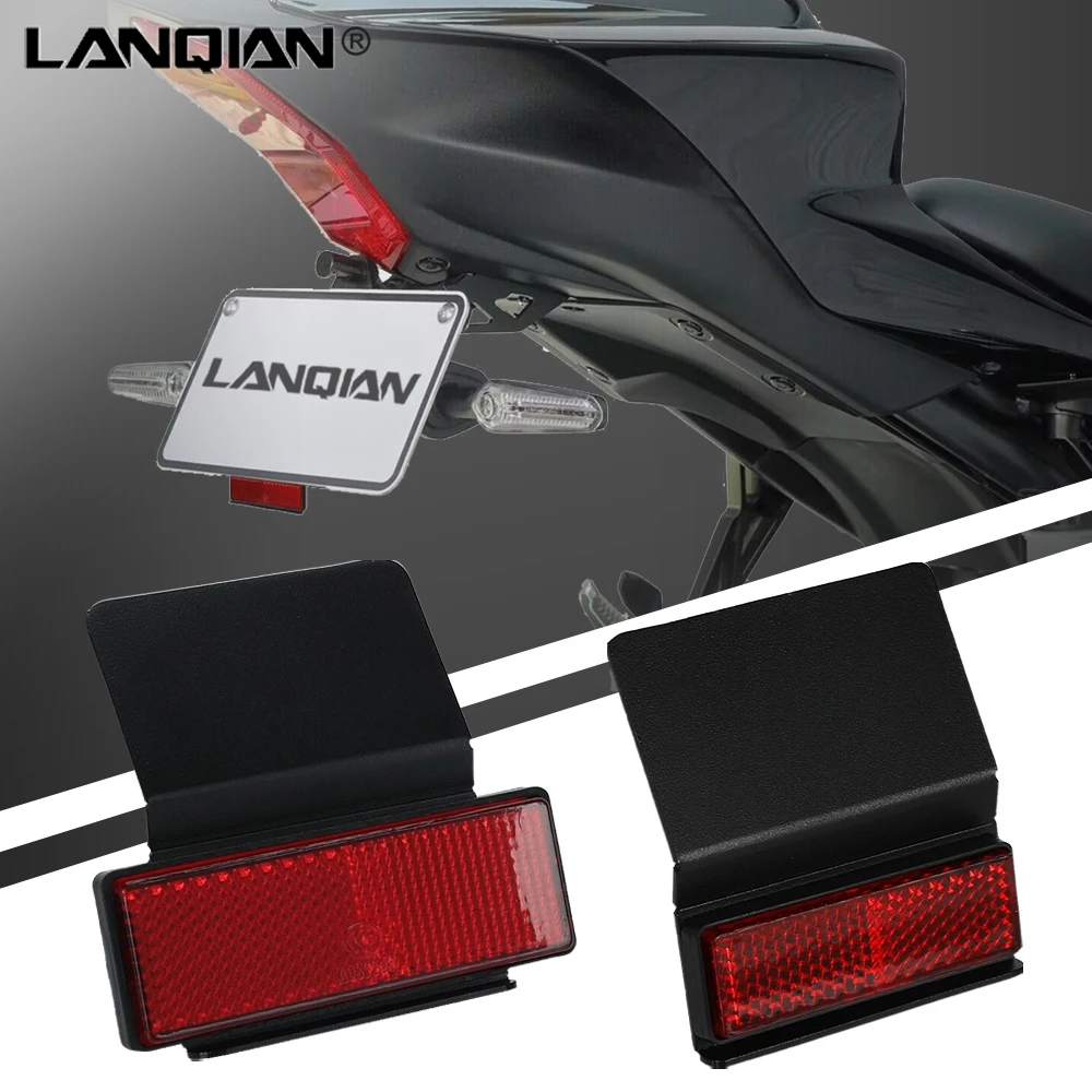 CNC Rear Number Plate Reflector License Holder Tail Reflector For Suzuki GSXR GSX-R 600 750 1000 1000 R/X gsx-r1000 2003-2024