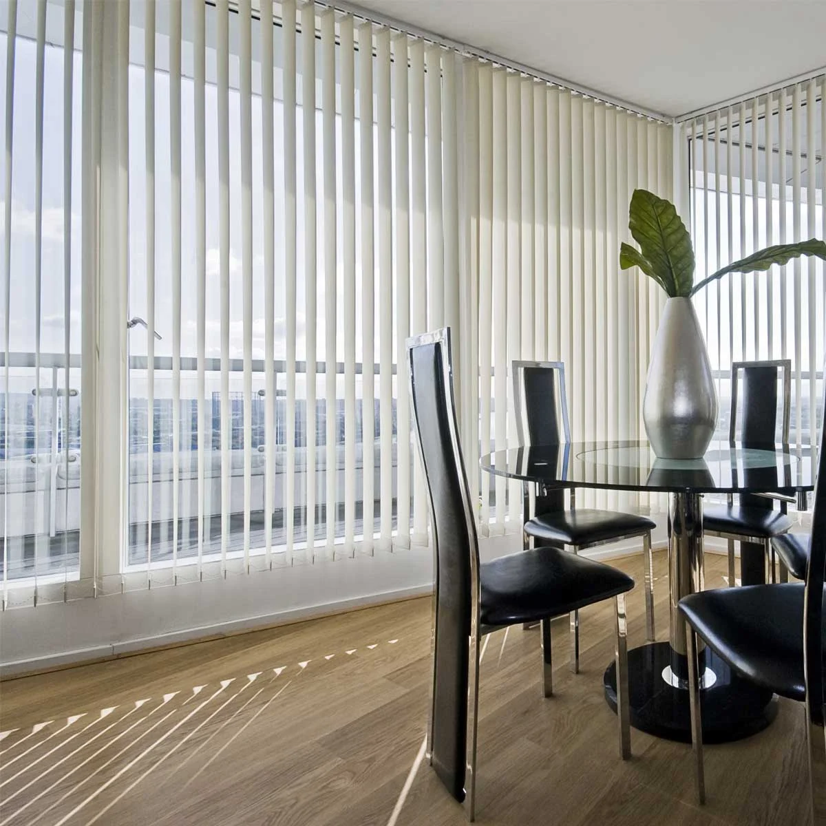 Vertical Sheer Dream Shades. Dual layer: soft sheer + privacy solid. Rotate vanes effortlessly. Modern & elegant. Fast shipping.
