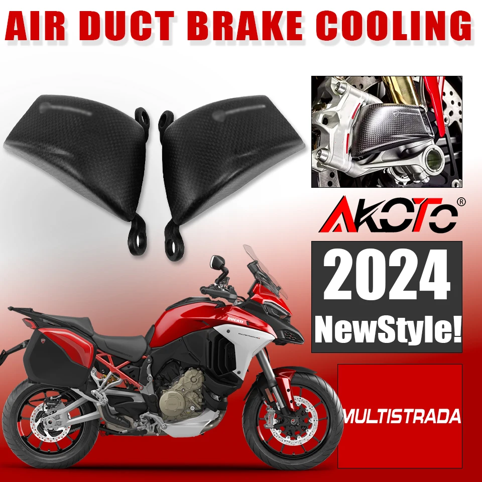 

FOR Ducati 899 959 1199 1299 Panigale Multistrada Streetfighter V2 V4 V4S V4SP SP SP2 Brake Caliper Cooler Air Duct Guard Cover