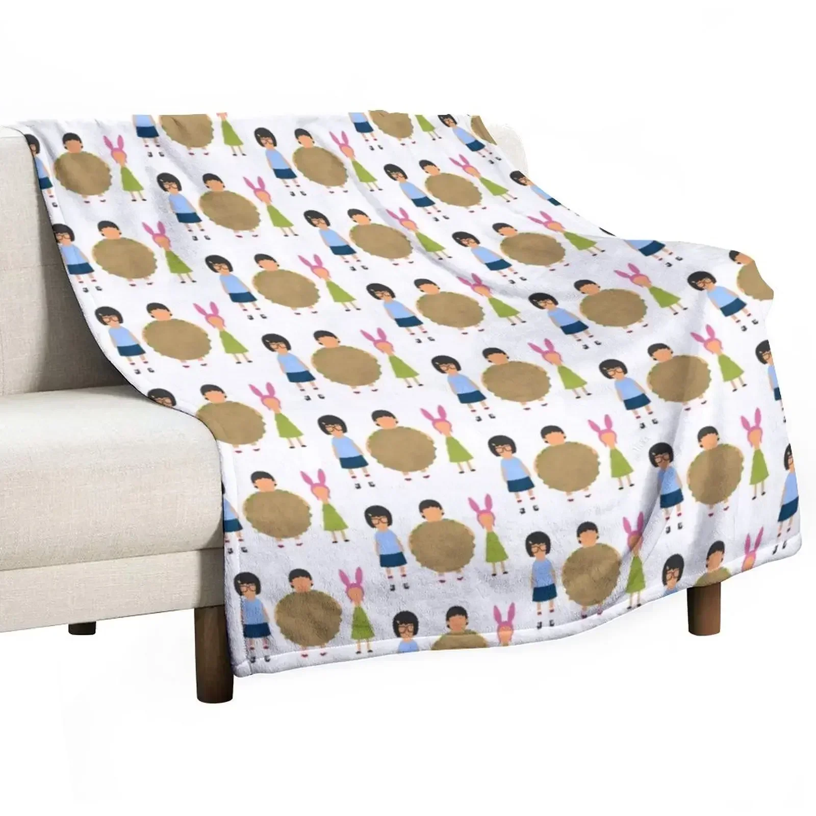 

Tina, Gene and Louise Throw Blanket Single Weighted For Decorative Sofa Custom Blankets