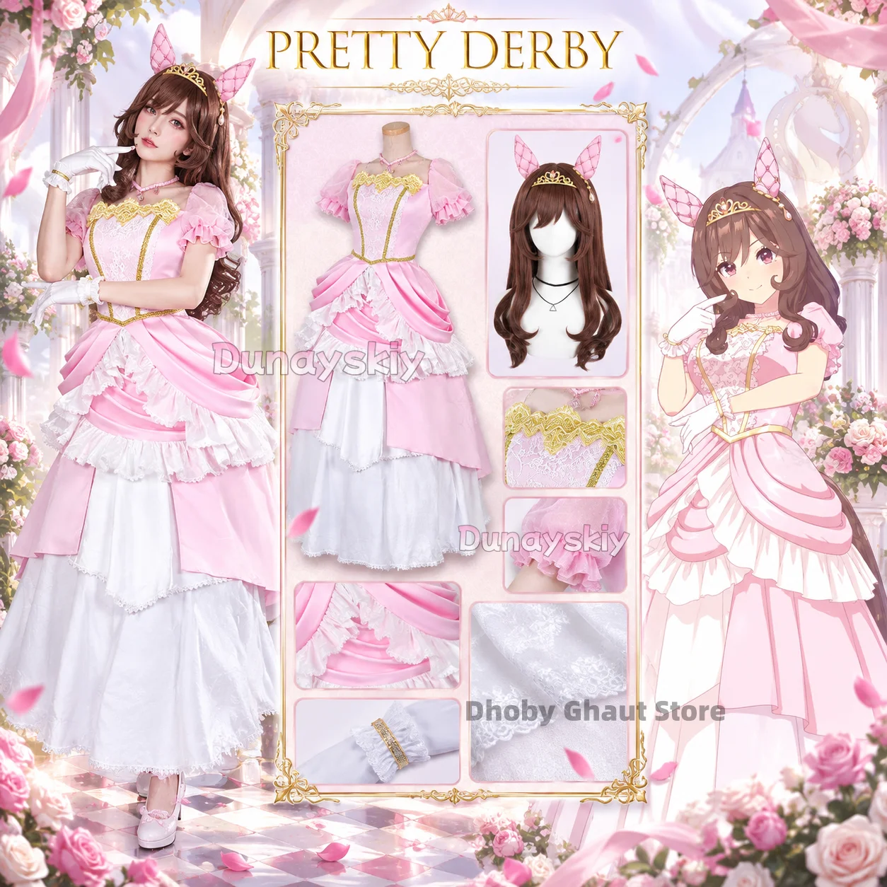uma-musume-pretty-derby-gentildonna-la-dama-perfetta-wedding-cosplay-코스튬-comic-con-party-full-set-game-character-outfit-​​​