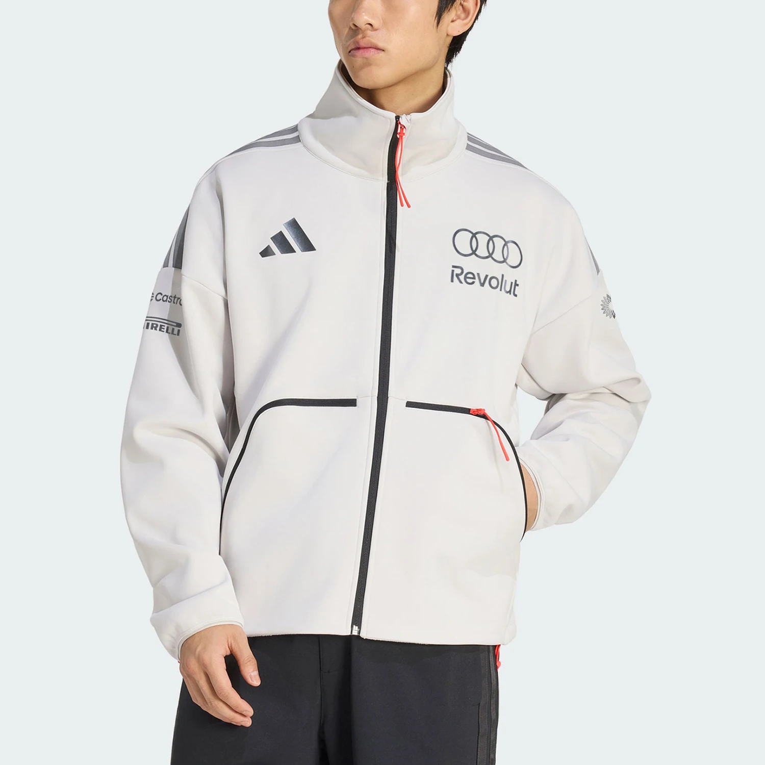 Adidas genuine comfortable men's loose knit sports jacket jacket KE8919