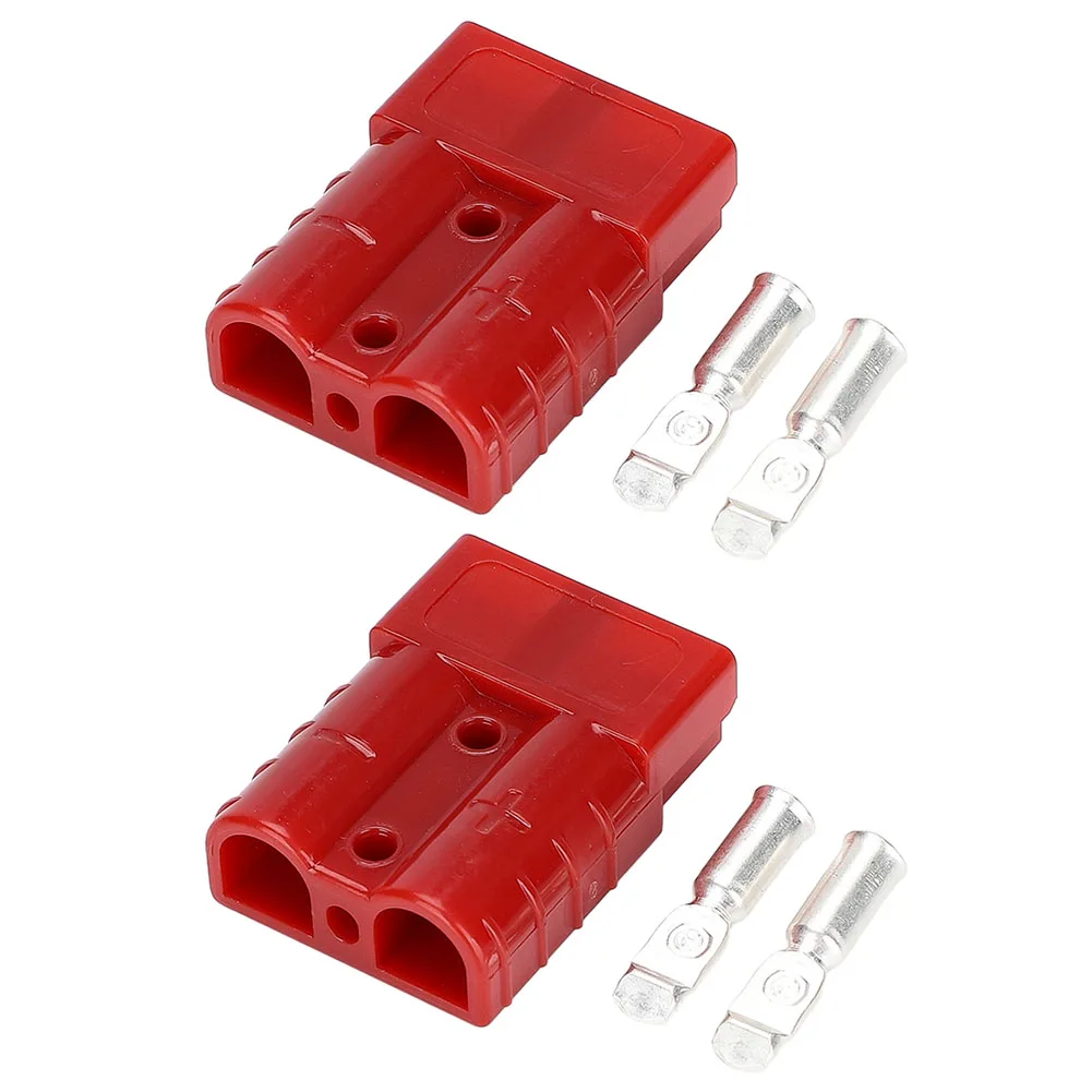 2pcs 50A 600V For Anderson Style Plug Forklift Caravan Battery Power Connector Cable Terminal Connectors Electrical Supplies