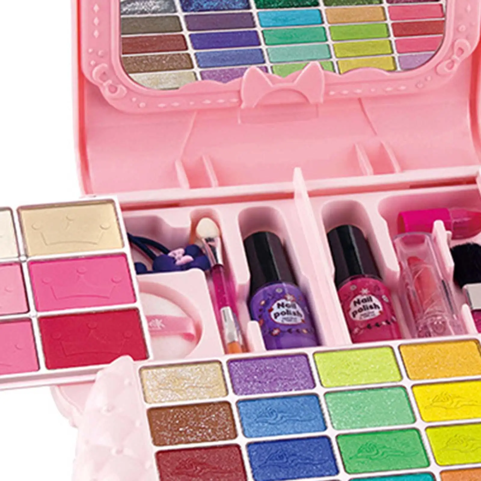 Makeup Toy Kits Pretend Play Makeup Beauty Set for Girls Toddlers Age 3 4 5+