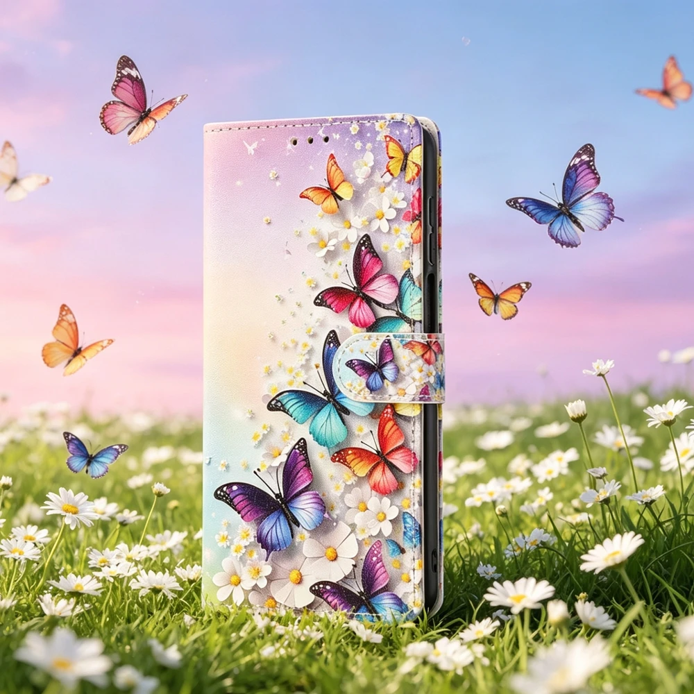 Funda de teléfono con diseño de mariposa 3D para Google Pixel 10A 9A 8A 7A, Funda de cuero con tapa trasera para Google Pixel 11 10 9 Pro XL 8 7 6