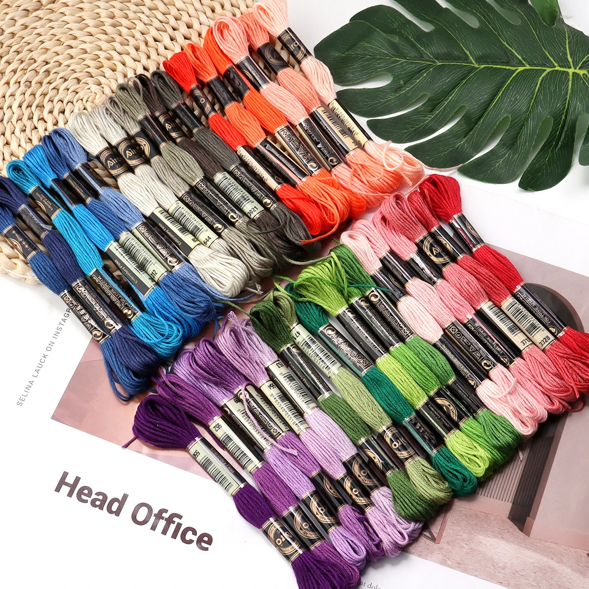 6 adet/grup 8 m Polyester Çapr - Embroidery Stitches incelemesi ve fiyatı