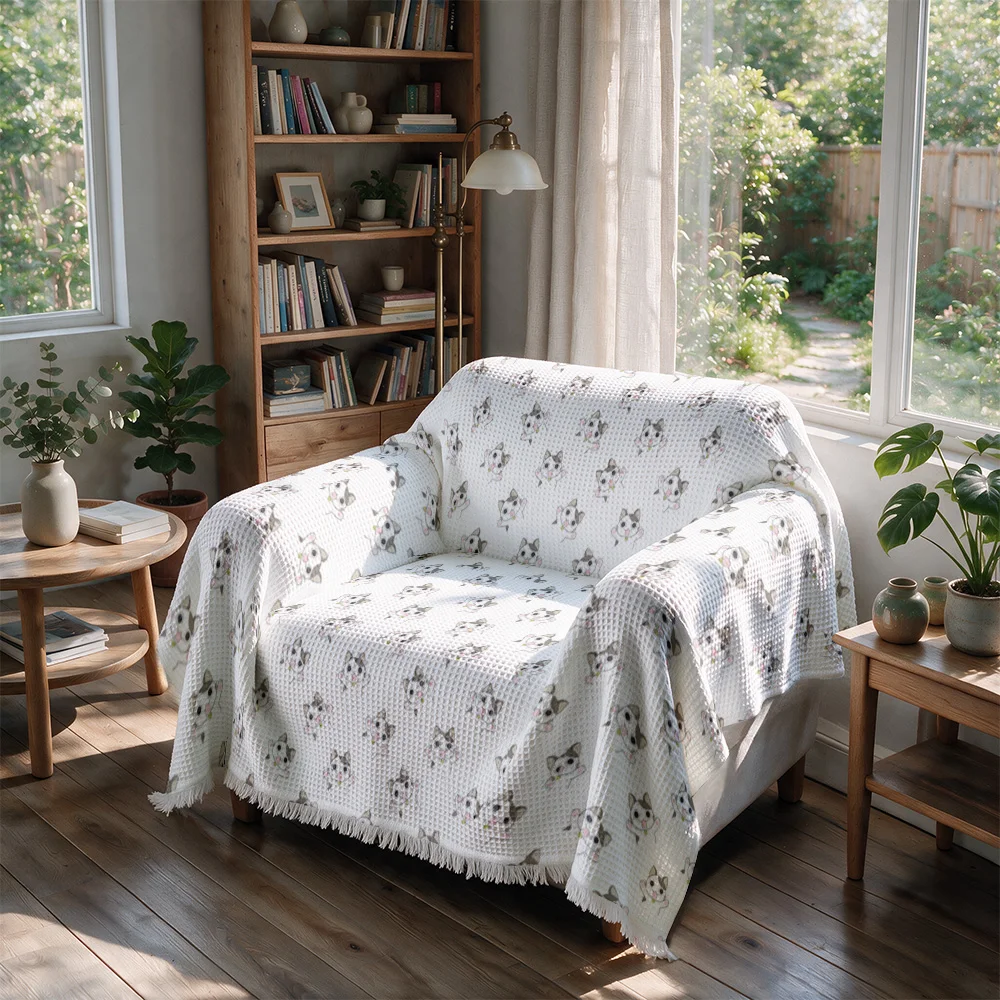 Manta Decorativa para Sofá con - Neutral Throw Blanket reseña y precio