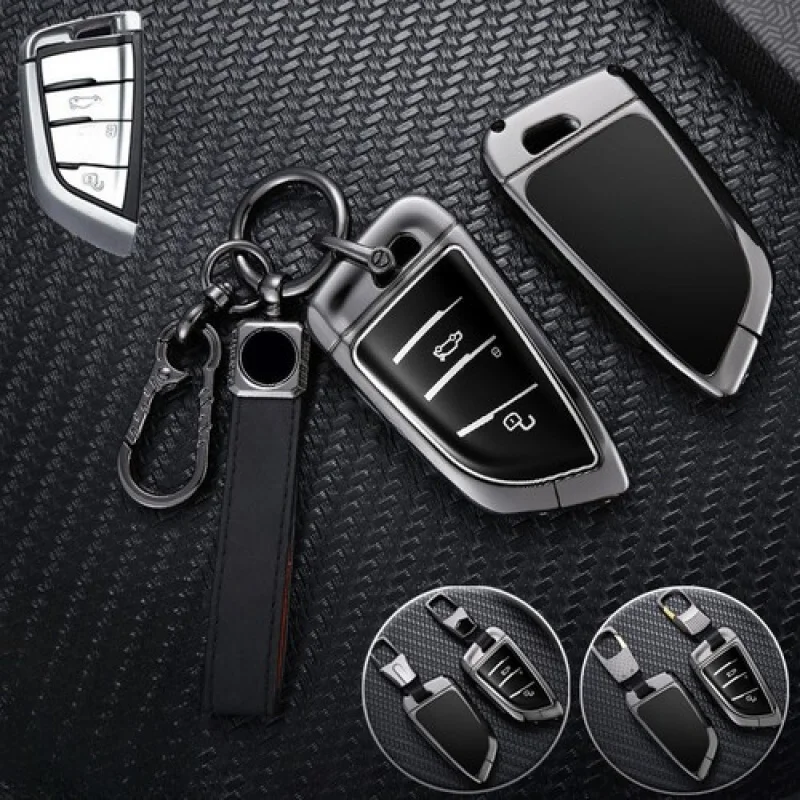 

A+ Zinc Alloy TPU Car Key Fob Case Cover For BMW M5 X1 X2 X3 X4 X5 X6 X7 1 2 3 4 5