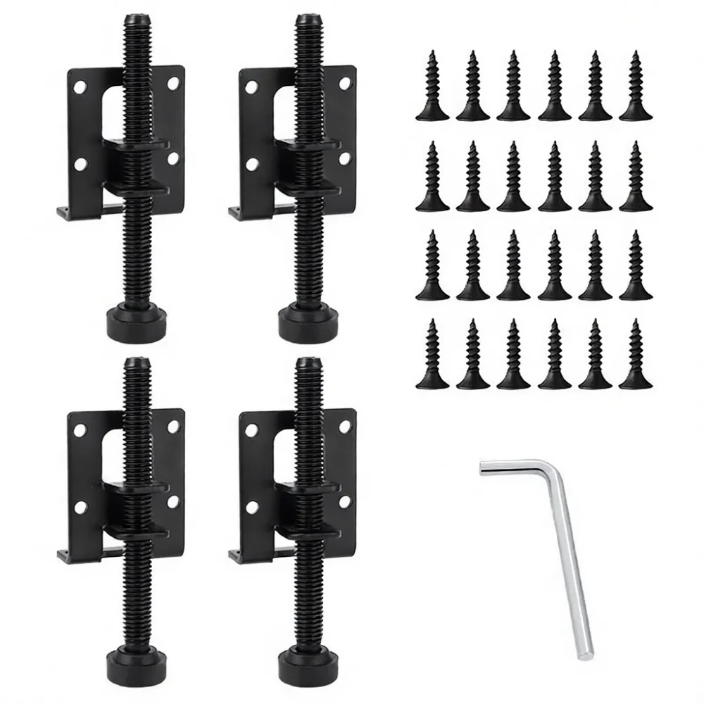 Furniture Leveling Feet Side Mount Adjustable Leg Support Cabinet Hardware Carbon Steel Glide For Wardrobe Base Mounting