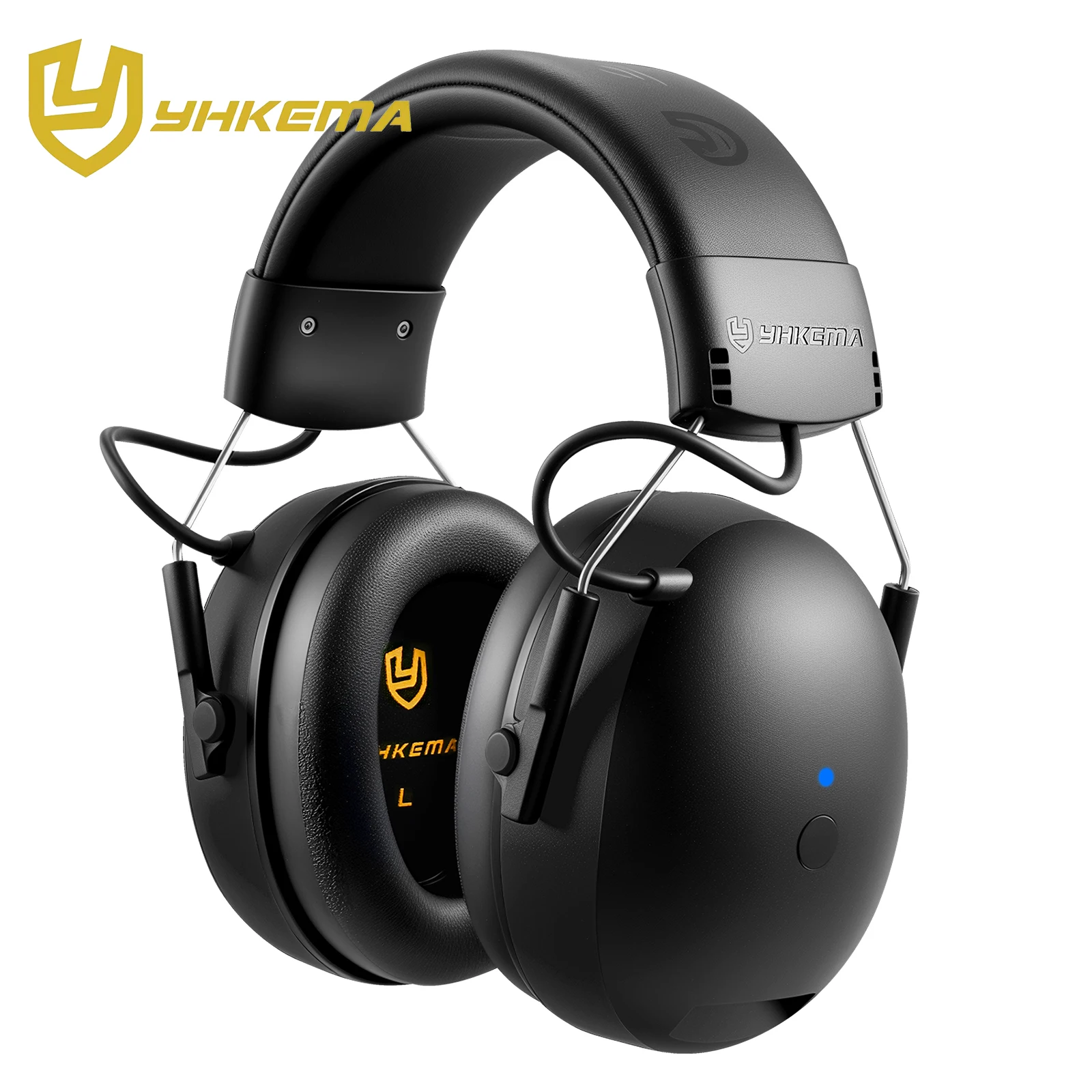 YHKEMA Electronic Headphone 6.0 Bluetooth Earmuffs Hearing Protection Headphones for Music Safety Noise Reduction Charging