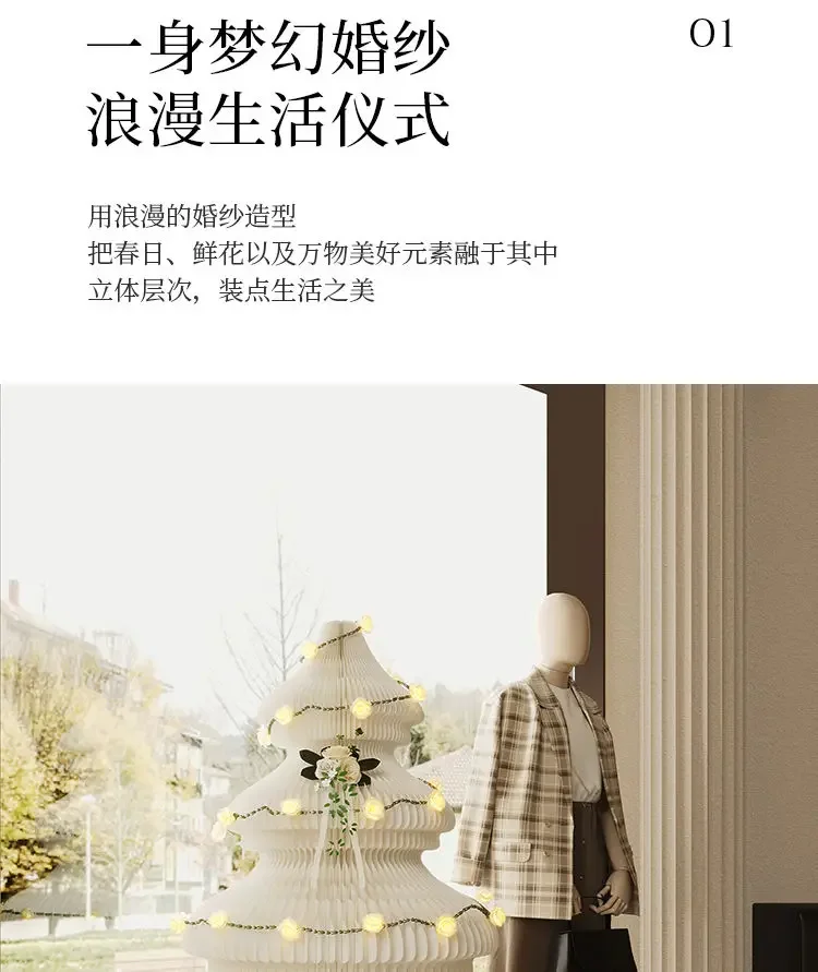 Decorative Christmas tree Large ornaments Commercial luminous Christmas tree Foldable storage