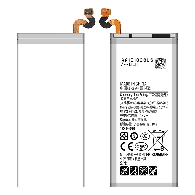 Batería nueva 3300mAh EB-BN950ABA EB-BN950ABE para Samsung GALAXY Note 8 N9500 N9508 SM-N950 N950F/U N950A N950N + herramientas 2