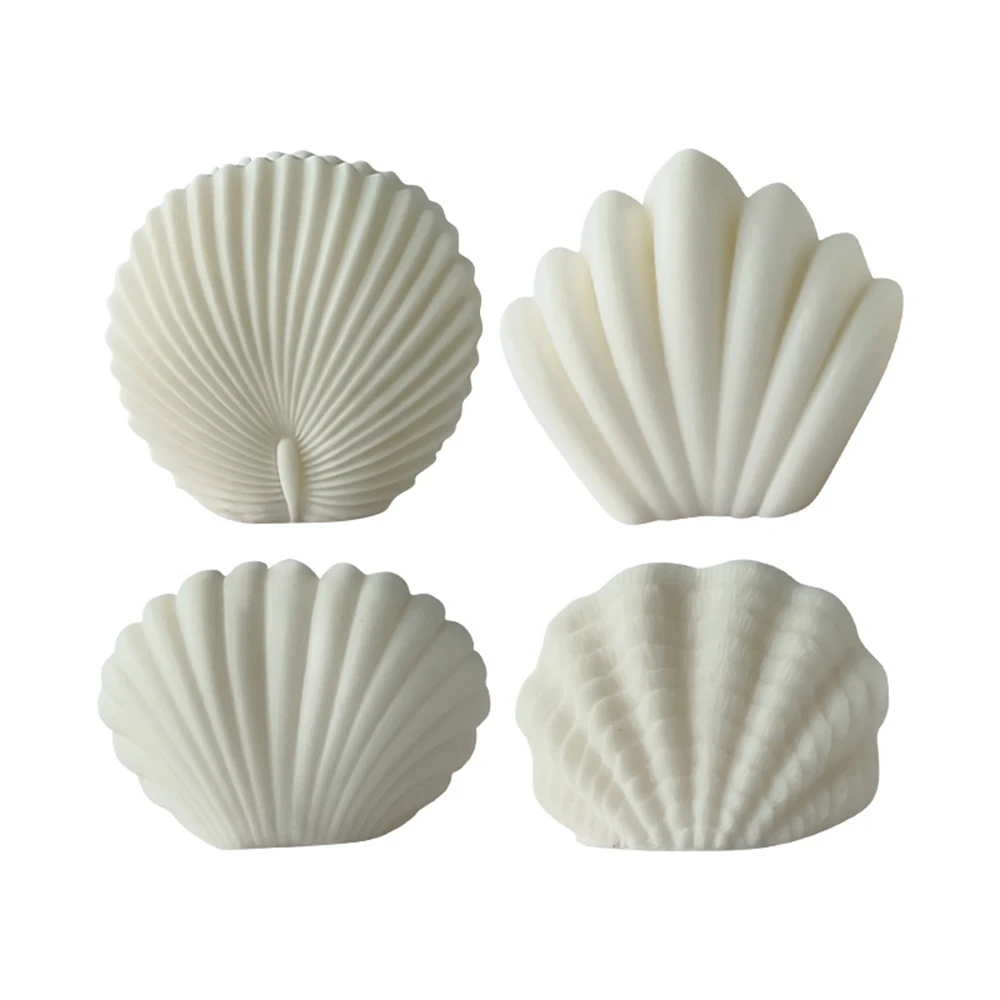 

Shell Aromatherapy Candle Silicone Mold Irregular Fan shaped 3D Silicone Mold Scented Making Tools 3D DIY Handmade Fragrance