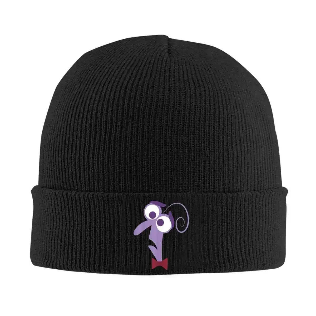 Inside Out Fear Face Halloween Knitted Caps Women's Men's Beanies Autumn Winter Hip Hop Hat Acrylic Cartoon Anime Warm Cap