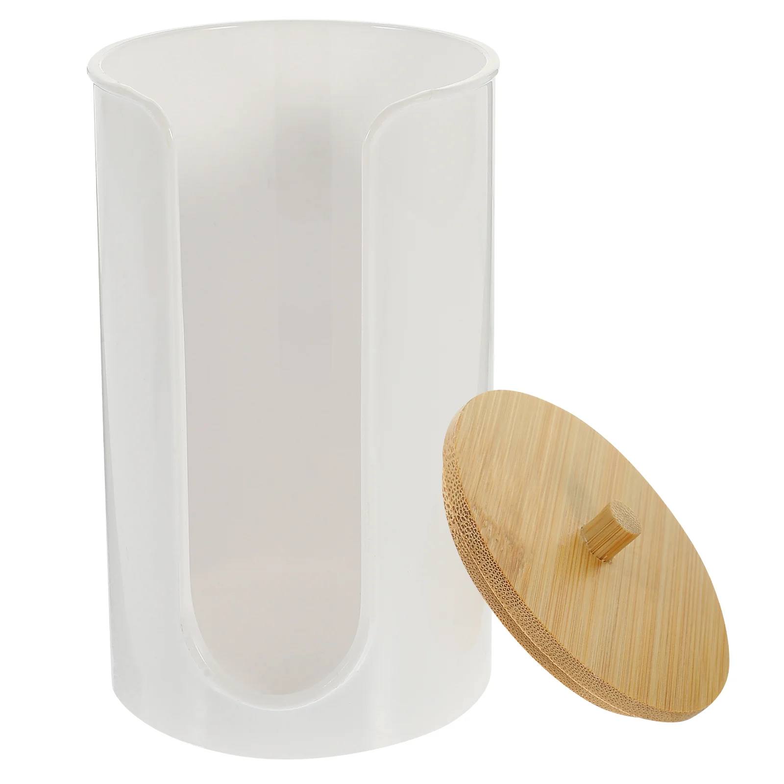 

Bathroom Cup Holder Storage Simple Design Cotton Pad Paper Dispenser Acrylic Safe Small Mouthwash Cups Water Plastic