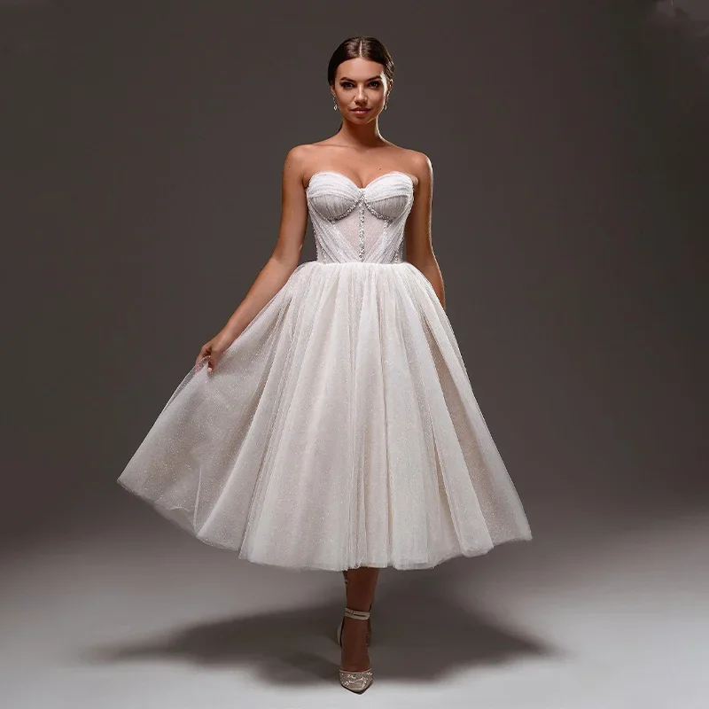 

Elegant Dresses for Women Evening Dress 2024 Luxury Robe Prom Gown Formal Party Short Suitable Request Occasion Wedding Women's