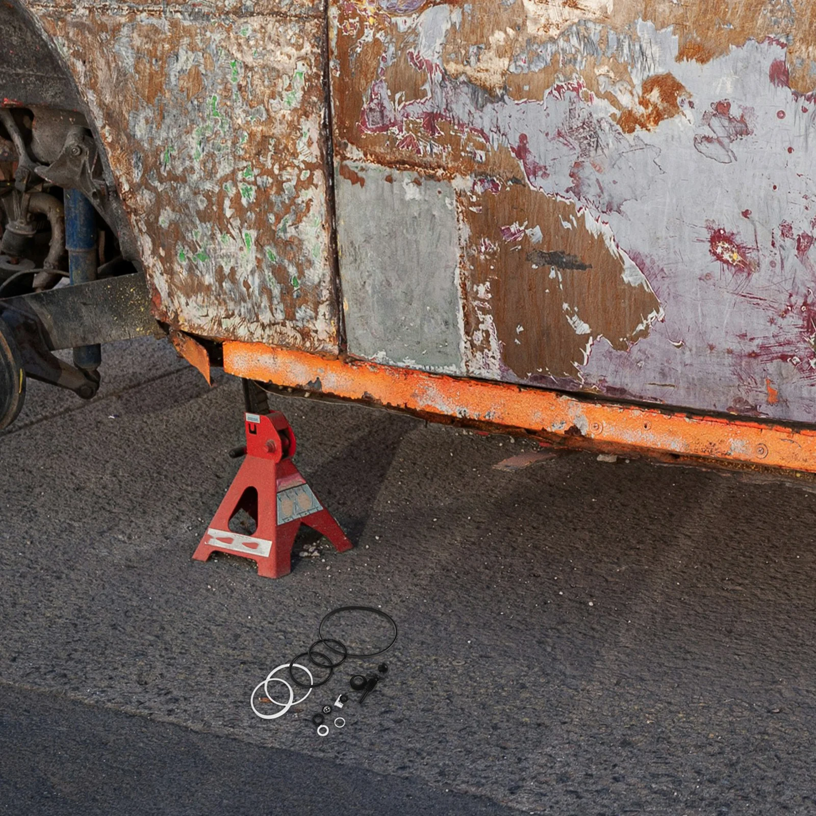 17 قطعة طقم إصلاح مقبس الأرضية بما في ذلك غطاء المضخة الأساسية صمام العودة الكرة الفولاذية للرافعات العمودية