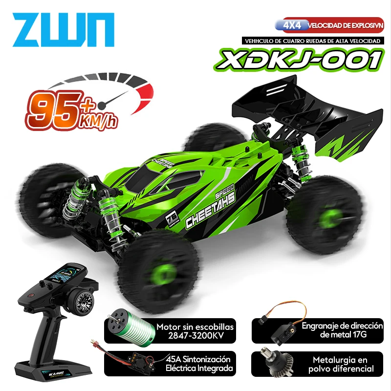 Coches profesionales 95 KM/H 4WD RC 3S, coche de carreras 1/14, sin escobillas, de alta velocidad, juguetes de Control remoto de deriva competitiva vs Wltoys 144010