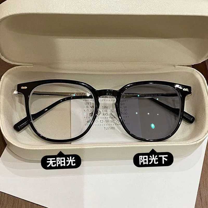 

Женские фотохромные очки с легким чаем, осветляющие кожу, блокирующие синий свет, минималистичные, шикарные, высококачественные, нежный вид, очки