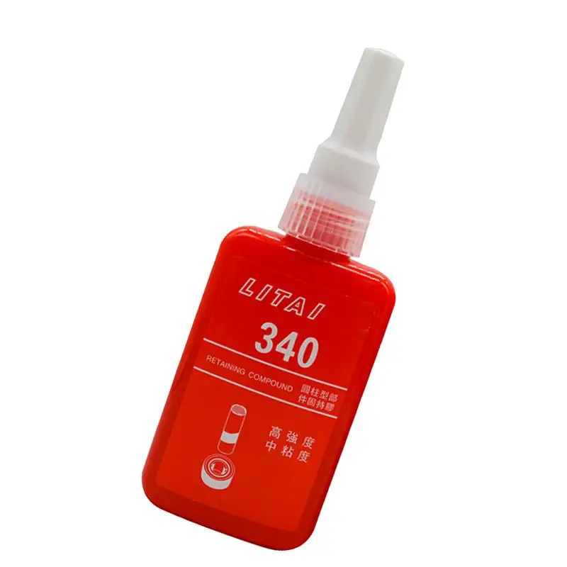 Red Locktight 50ml Portable Bolts Lock Tight Threadlocker Anaerobic Curing Metal Glue Thread Locking Compound Metal Threadlocke