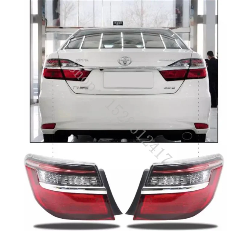 

For Toyota Camry 2015 2016 2017 Car Inside Rear Tail Light Signal Brake Lamp Without Bulb Accessories Outside Taillight