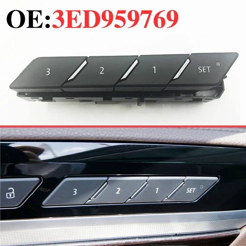 3ED959769 for Volkswagen Phideon 2017-2018 Seat memory switch seat adjustment switch seat button key