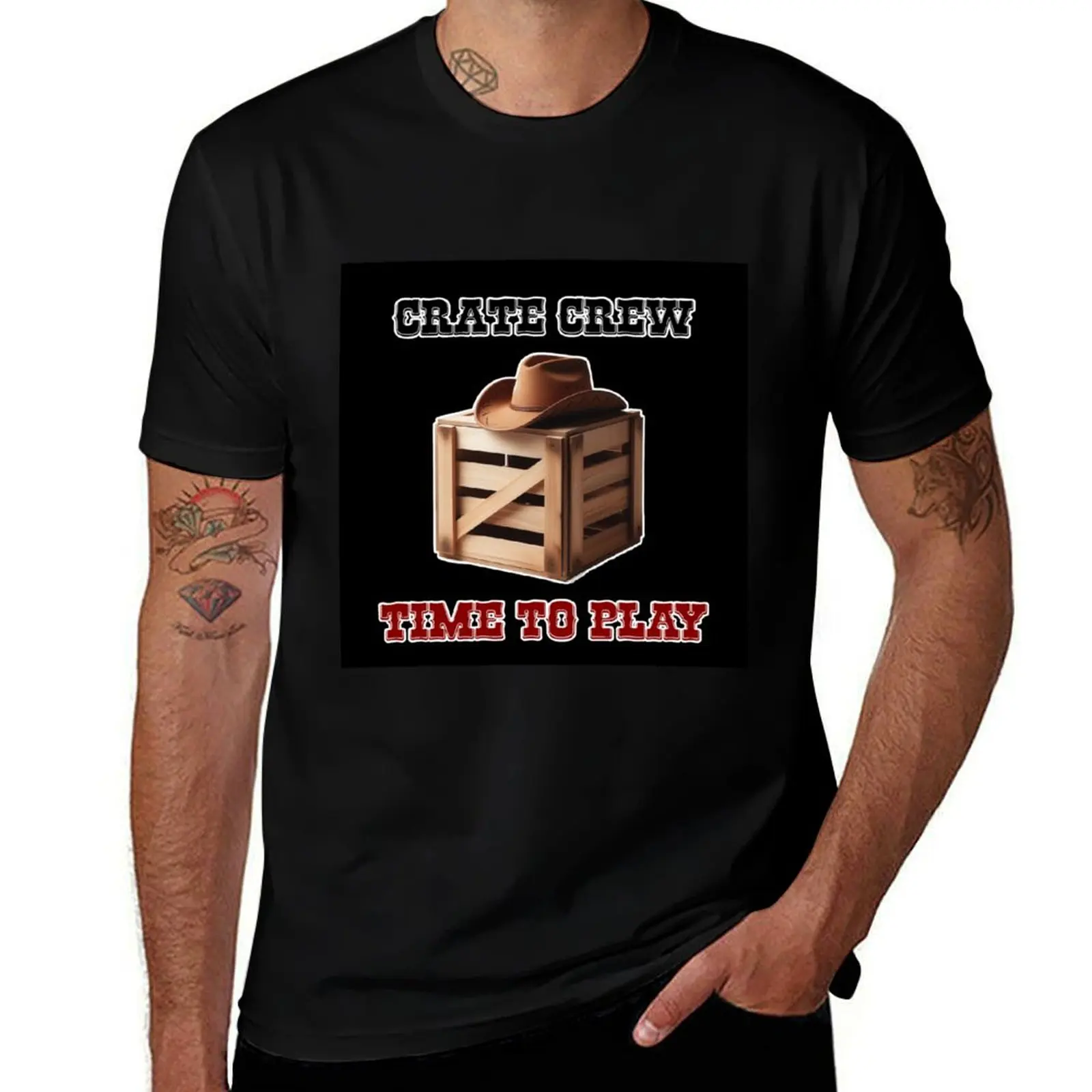 

Crate Crew, Time to Play T-Shirt Short sleeve tee boys whites summer 2025 big and tall t shirts for men