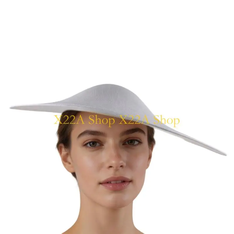 Unique 44cm Diameter Fascinator Base For Lady Cosplay Hairpiece Craft Supply